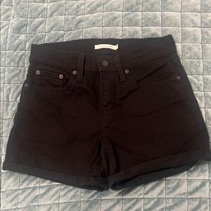 Levi's Women's Black Jean Shorts - Size 27